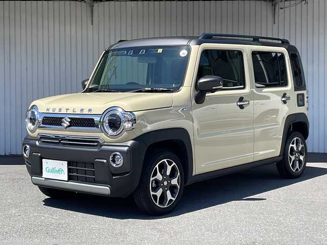 スズキ ハスラー Jスタイル Ⅱ ターボ 長野県 2023(令5)年 1.9万km シフォンアイボリーメタリック/ガンメタリック2トーン ターボ/純正メーカーナビTV/パノラミックビューモニター/ワンオーナー/前後ドライブレコーダー/ビルトインETC2.0/純正１５インチAW/クルーズコントロール/左右シートヒーター /クリアランスソナー/ルーフレール/純正ナノイー/ワンオーナー /スペアキー