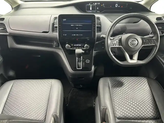 日産 セレナ ハイウェイスター V 大阪府 2020(令2)年 1.7万km ダイヤモンドブラック 全方位カメラ　後席モニター　フロントエアロ　カプロンシート　ＢＳＭ　クルコン　純正ナビＴＶ　両側電動　ＥＴＣ　ドラレコ　クリアランスソナー　オートマチックハイビーム　オートライト　ＬＥＤヘッドライト