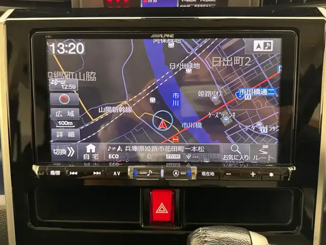 トヨタ ルーミー カスタムG S 兵庫県 2017(平29)年 5.6万km ブラックマイカメタリック 社外9インチナビ/フルセグ CD DVD BT MSV/両側パワースライドドア/クルーズコントロール/プリクラッシュセーフティー/コーナーセンサー/ビルトインETC/シートヒーター/LEDヘッドライト/オートライト/スマートキー/スペアキー