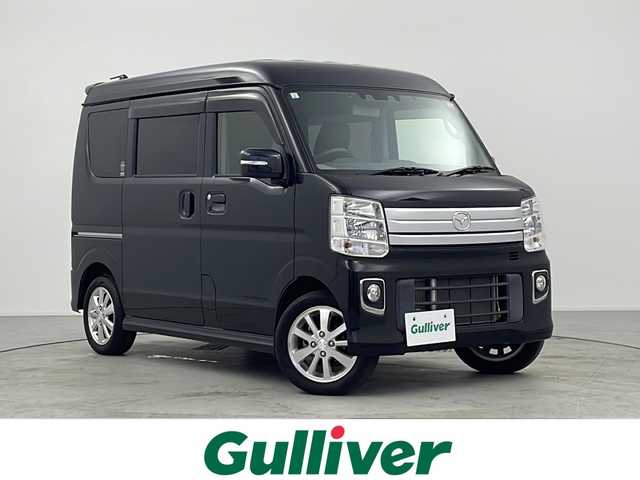 マツダ スクラム ワゴン PZターボ スペシャルパッケージ 愛知県 2021(令3)年 2.3万km ブルーイッシュブラックパール3 社外メモリナビ/フルセグTV/CD/DVD/BT/USB/AM/FM//両側パワースライドドア/ETC/ドライブレコーダー　前後/デュアルカメラブレーキサポート/誤発進抑制機能/ふらっと警報機能/先行車発進お知らせ機能/車線逸脱警報機能/コーナーセンサー　/電動サイドステップ/レザー調シートカバー/スマートキー/プッシュスタート/HIDオートライト/フォグランプ/電動格納ミラー/DSC/純正フロアマット/純正ドアバイザー/純正14インチAW