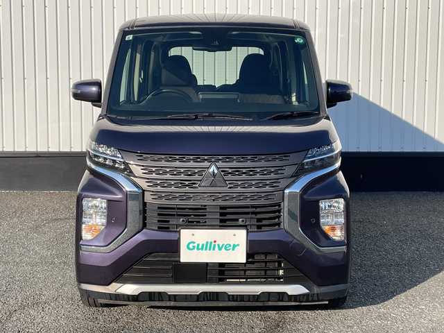 三菱 ｅＫクロススペース G プラスエディション 千葉県 2021(令3)年 5.5万km パープル 純正9インチナビ/(フルセグTV/BT/CD/DVD)/全方位カメラ/衝突被害軽減システム/車線逸脱警報/両側パワースライドドア/横滑り防止装置/アイドリングストップ/LEDヘッドライト/オートライト/ウィンカーミラー/電動格納ミラー/純正15インチAW/シートリフター/プッシュスタート/スマートキー/フロアマット