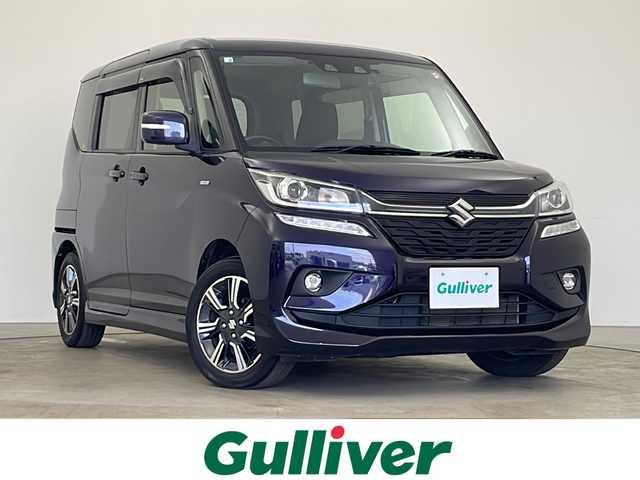 スズキ ソリオ バンディット HV MV 秋田県 2020(令2)年 6.9万km ミッドナイトバイオレットメタリック 純正ナビ【FM/AM/BT/CD/DVD】 /フルセグTV /片側パワースライドドア　/純正フロアマット　/バックカメラ /USBポート　/横滑り防止装置　/プッシュスタート  /パドルシフト　/ステアリングリモコン/オートエアコン /オートライト/前後ドライブレコーダー/ETC/レーンキープアシスト/衝突被害軽減システム/クリアランスソナー /アイドリングストップ/革巻きステアリング/クルーズコントロール/スマートキー/スペアキー有り/コーナーセンサー /リアサンシェード /フォグライト /ウィンカーミラー /サイドバイザー