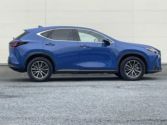 レクサス ＮＸ 350h バージョンL 茨城県 2022(令4)年 1.6万km セレスティアルブルーガラスフレーク 14インチ純正ナビ/レクサスセーフティセンス/パノラミックビューカメラ/カラーヘッドアップディスプレイ/ステアリングヒーター/BSM/レーダークルーズコントロール/デジタルインナーミラー/三眼LEDヘッドライト/パワーメモリーシートヒーター/全席シートヒーター/前席シートベンチレーション/純正ドライブレコーダー/パドルシフト/電子式パーキング/オートワイパー/オートライト