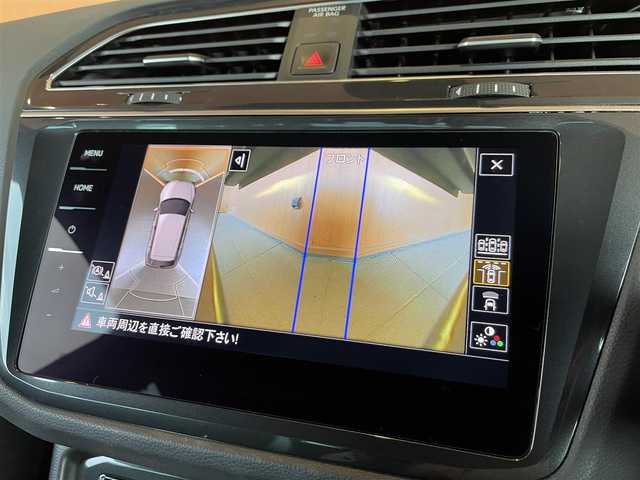 フォルクスワーゲン ティグアン TDI 4モーション Rライン ブラックスタイル 愛知県 2018(平30)年 3.4万km オリックスホワイトマザーオブパールエフェクト 純正ナビ/　CD/DVD/USB/SD/BT/AppleCarPlay/フルセグTV/360°カメラ/デジタルメータークラスター/ジェスチャーコントロール/アダプティブシャシーコントロール/アダプティブクルーズコントロール/レーンキープアシスト/ブラインドスポットモニター/パドルシフト/レザーシート/パワーシート/全席シートヒーター/LEDヘッドライト/ダイナミックライトアシスト/ハンズフリーパワーテールゲート/保証書/取扱説明書/スペアキー