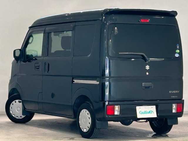 スズキ エブリイ JOIN 宮城県 2015(平27)年 2万km ブルーイッシュブラックパール3 ４WD/レーダーブレーキサポート/横滑り防止装置/誤発進抑制機能/エマージェンシーストップシグナル/アンチロック・ブレーキシステム/ESP/AUX/ベンチシート/フルフラットシート/純正フロアマット/両側イージークローザードア