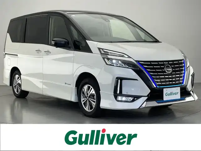 日産 セレナ e－パワー ハイウェイスター V 愛知県 2021(令3)年 4.3万km ブリリアントホワイトパール 2トーン 純正１０インチナビ　ＴＶ　Ｂｌｕｅｔｏｏｔｈ　両側電動スライドドア　アラウンドビューモニター　デジタルミラー　ＢＳＭ　レーダークルコン　衝突軽減　ドライブレコーダー　ＥＴＣ　ＬＥＤヘッドライト　禁煙車