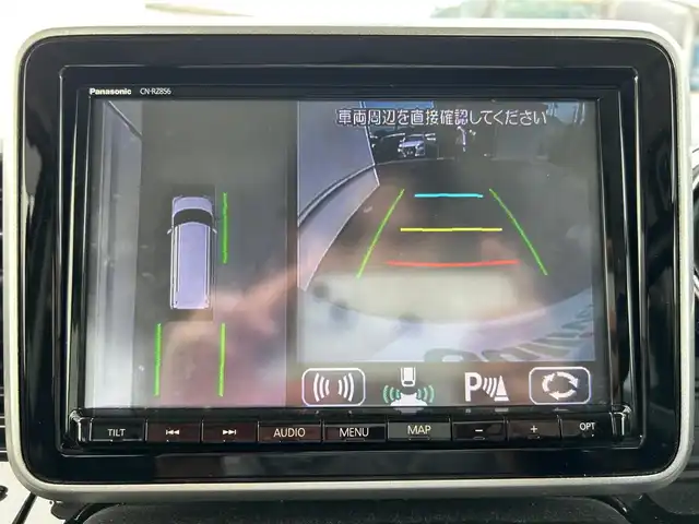 スズキ スペーシア カスタム HYBRID XS ターボ 佐賀県 2020(令2)年 5.4万km ピュアホワイトパール/ブラック2トーン デュアルセンサーブレーキサポート/リアセンサー/レーダークルーズコントロール/純正8インチSDナビ/・全方位モニター/・フルセグTV/BT/CD/DVD/アルパインフリップダウンモニター/両側パワースライドドア/純正15インチAW/LEDヘッドライト/オートライト/フォグランプ/ハーフレザーシート（合皮）/シートヒーター/革巻きステアリング/パドルシフト/ETC/リアサーキュレーター/リアサンシェード/リアシートテーブル/電動格納ミラー/フロアマット/ドアバイザー/エアバックW/サイド/カーテン