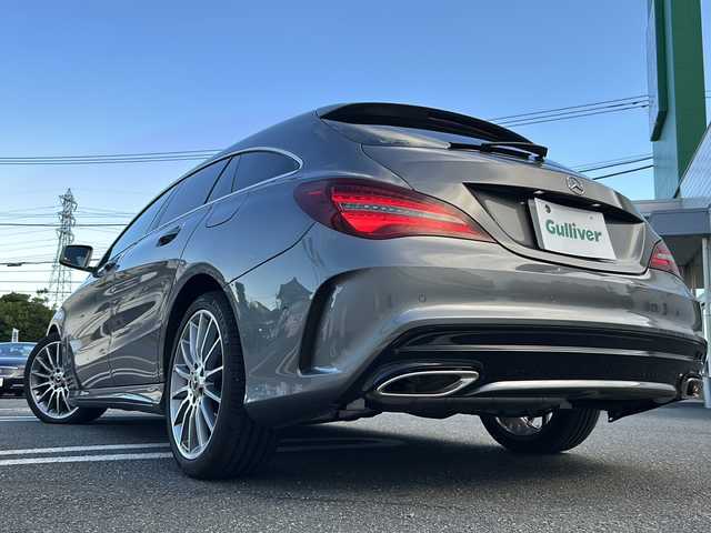 メルセデス・ベンツ ＣＬＡ１８０ Sブレイク AMG スタイル 岡山県 2018(平30)年 2.4万km マウンテングレー 純正フルセグメモリーナビ/（Bluetooth/USB）/純正18インチアルミホイール（AMG）/純正フロアマット/パワーシート（前席）/harman/kardonオーディオ/サンルーフ/レーダーセーフティーパーキング/パークトロニック/電動リアゲート/クルーズコントロール/パドルシフト/アイドリングストップ/ETC/横滑り防止装置/スマートキー/スペアキー1本/保証書/取説書
