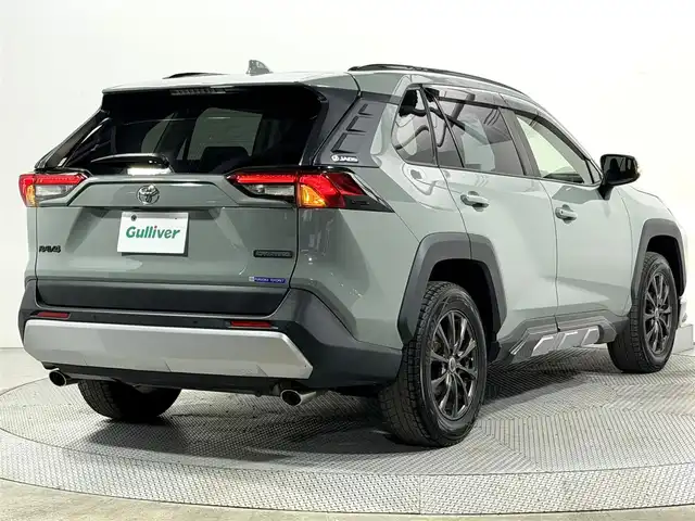 トヨタ ＲＡＶ４ アドベンチャー 大阪府 2020(令2)年 4.6万km アーバンカーキ 黒革シート JAOSプロテクター 純正ディスプレイオーディオTV バックカメラ パワーシート/ヒーター/エアコン ステアリングヒーター 電動リアゲート レーダークルコン 衝突軽減ブレーキ レーンアシスト ブラインドSM