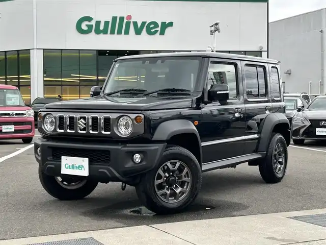 スズキ ジムニー ノマド FC 愛媛県 2025(令7)年 0.3万km 黒 登録時走行距離:2251km/社外オーディオ/AM/FM/Bluetooth/Apple car play/4WD/Bカメラ/追従クルコン/レーンキープアシスト/衝突軽減システム/横滑り防止装置/LEDヘッドライト/オートライト/エンジンスタートボタン/スマートキー/シートヒーター/純正アルミホイール/純正フロアマット