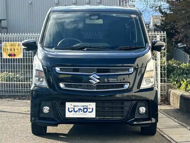 スズキ ワゴンＲ スティングレー HYBRID T 福島県 2018(平30)年 7.6万km ブルーイッシュブラックパール3 (株)IDOMが運営する【じしゃロン福島店】の自社ローン専用車両になります。こちらは現金またはオートローンご利用時の価格です。自社ローンご希望の方は別途その旨お申付け下さい/社外ディスプレイオーディオ（FM/AM/Blue tooth）/バックカメラ/ステアリングリモコン/クルーズコントロール/パドルシフト付きAT/ヘッドアップディスプレイ/フォグランプ/禁煙車/インタークーラー付きターボ/ETC