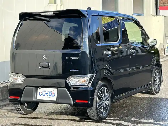 スズキ ワゴンＲ スティングレー HYBRID T 福島県 2018(平30)年 7.6万km ブルーイッシュブラックパール3 (株)IDOMが運営する【じしゃロン福島店】の自社ローン専用車両になります。こちらは現金またはオートローンご利用時の価格です。自社ローンご希望の方は別途その旨お申付け下さい/社外ディスプレイオーディオ（FM/AM/Blue tooth）/バックカメラ/ステアリングリモコン/クルーズコントロール/パドルシフト付きAT/ヘッドアップディスプレイ/フォグランプ/禁煙車/インタークーラー付きターボ/ETC
