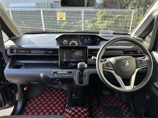 スズキ ワゴンＲ スティングレー HYBRID T 福島県 2018(平30)年 7.6万km ブルーイッシュブラックパール3 (株)IDOMが運営する【じしゃロン福島店】の自社ローン専用車両になります。こちらは現金またはオートローンご利用時の価格です。自社ローンご希望の方は別途その旨お申付け下さい/社外ディスプレイオーディオ（FM/AM/Blue tooth）/バックカメラ/ステアリングリモコン/クルーズコントロール/パドルシフト付きAT/ヘッドアップディスプレイ/フォグランプ/禁煙車/インタークーラー付きターボ/ETC