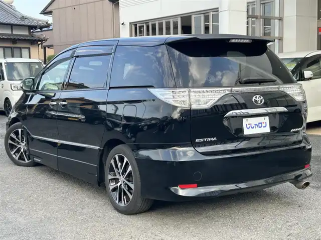 トヨタ エスティマ アエラス プレミアムエディション 宮崎県 2014(平26)年 10.5万km ブラック /ナビ(EX009V)//TV/CD/DVD/Bluetooth//ビルトインETC//バックカメラ//クルーズコントロール//両側パワースライドドア//フリップダウンモニター//ハーフレザー//純正アルミホイール//社外フロアマット//ドアバイザー//オートライト//電格ウィンカーミラー//取説/保証書//スペアキー×１