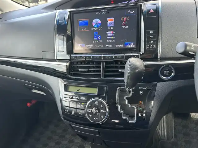 トヨタ エスティマ アエラス プレミアムエディション 宮崎県 2014(平26)年 10.5万km ブラック /ナビ(EX009V)//TV/CD/DVD/Bluetooth//ビルトインETC//バックカメラ//クルーズコントロール//両側パワースライドドア//フリップダウンモニター//ハーフレザー//純正アルミホイール//社外フロアマット//ドアバイザー//オートライト//電格ウィンカーミラー//取説/保証書//スペアキー×１