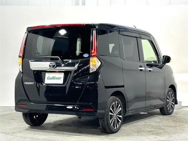 トヨタ ルーミー カスタムG－T 大阪府 2021(令3)年 1.7万km ブラックマイカメタリック 純正ナビ(フルセグ/DVD再生/Bluetooth) バックカメラ ETC 両側パワースライドドア 衝突軽減 レーダークルコン クリアランスソナー レーンアシスト オートライト スマートキー