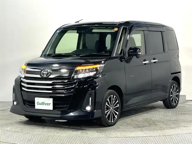 トヨタ ルーミー カスタムG－T 大阪府 2021(令3)年 1.7万km ブラックマイカメタリック 純正ナビ(フルセグ/DVD再生/Bluetooth) バックカメラ ETC 両側パワースライドドア 衝突軽減 レーダークルコン クリアランスソナー レーンアシスト オートライト スマートキー