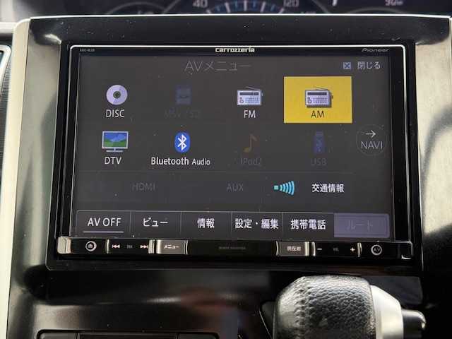 ダイハツ タント カスタム RS SA 長野県 2015(平27)年 6万km ブラックマイカメタリック 4WDターボ/カロッツェリア8インチナビ（AVIC-RL09）/FM・AM・DVD・CD・Bluetooth/バックカメラ/純正15インチアルミホイール/衝突被害軽減ブレーキ/両側パワースライドドア/ハーフレザーシート/革巻きステアリング/HIDヘッドライト/プッシュスタート/スマートキー/ドアバイザー/ETC