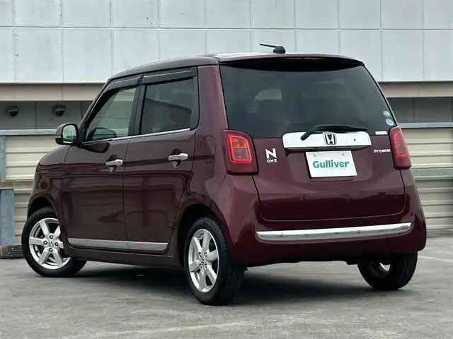 ホンダ Ｎ ＯＮＥ プレミアム 静岡県 2016(平28)年 2.3万km プレミアムディープロッソパール 純正ＧＡＴＨＥＲＳナビ/フルセグＴＶ/ＢＴオーディオ/バックカメラ/コンビシート/プッシュスタート/スマートキー/ＥＴＣ/ＨＩＤヘッドライト/ＬＥＤフォグライト/テールゲートスポイラー/純正１４ＡＷ