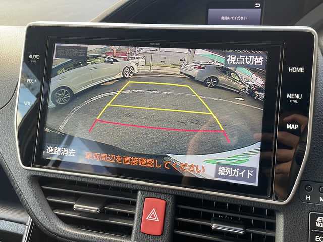 トヨタ ノア ハイブリッド Si ダブルバイビーⅡ 広島県 2019(令1)年 4.7万km ブラック 禁煙/トヨタセーフティセンス/・プリクラッシュセーフティ/・レーンディパーチャーアラート/・オートマチックハイビーム/・先行車発進告知/コーナーセンサー/純正10インチナビ（NSZN-Z68T）/CD/DVD/DTV/Bluetooth/バックカメラ/両側パワースライドドア/クルーズコントロール/シートヒーター/革調シートカバー/LEDオートライト/ビルトインETC2.0/フロアマット/ドアバイザー/ステアリングスイッチ