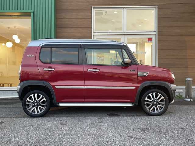 スズキ ハスラー Jスタイル Ⅲ 岐阜県 2018(平30)年 3.2万km フェニックスレッドパール/スチールシルバー2トーン 禁煙車/純正ナビ/バックカメラ/衝突軽減ブレーキ/オートライト/HIDヘッドライト/フォグランプ/LKA/アイドリングストップ/シートヒーター/ハーフレザーシート/オートエアコン/ステアリングリモコン/ドライブレコーダー/純正フロアマット/純正アルミホイール/純正ドアバイザー/スマートキー/プッシュスタート/ルーフレール