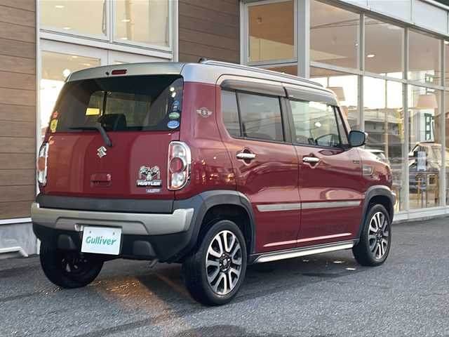 スズキ ハスラー Jスタイル Ⅲ 岐阜県 2018(平30)年 3.2万km フェニックスレッドパール/スチールシルバー2トーン 禁煙車/純正ナビ/バックカメラ/衝突軽減ブレーキ/オートライト/HIDヘッドライト/フォグランプ/LKA/アイドリングストップ/シートヒーター/ハーフレザーシート/オートエアコン/ステアリングリモコン/ドライブレコーダー/純正フロアマット/純正アルミホイール/純正ドアバイザー/スマートキー/プッシュスタート/ルーフレール