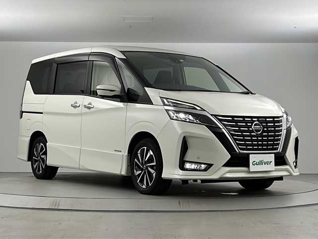 日産 セレナ ハイウェイスター V 愛知県 2020(令2)年 6万km ブリリアントホワイトパール 純正10型メモリーナビ　/フルセグＴＶ　/ＣＤ／ＤＶＤ／ＢＴ　/アラウンドビューモニター　/フリップダウンモニター　/プロパイロット　/両側パワースライドドア　/純正前後ドライブレコーダー/ＬＥＤヘッドライト/オートマチックハイビーム/レーンアシスト/クリアランスソナー　/パーキングアシスト/スマートキー/プッシュスタート　/ビルトインＥＴＣ/純正15インチAW