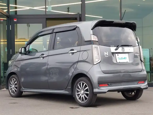 ホンダ Ｎ ＷＧＮ カスタム G ターボパッケージ 東京都 2014(平26)年 5.4万km ポリッシュドメタルメタリック シティブレーキアクティブシステム/純正ナビ/フルセグTV/バックカメラ/パドルシフト/クルーズコントロール/ハーフレザーシート/HIDヘッドライト/オートライト/ドアバイザー/14インチ純正アルミホイール/スペアキー/カーテンエアバッグ