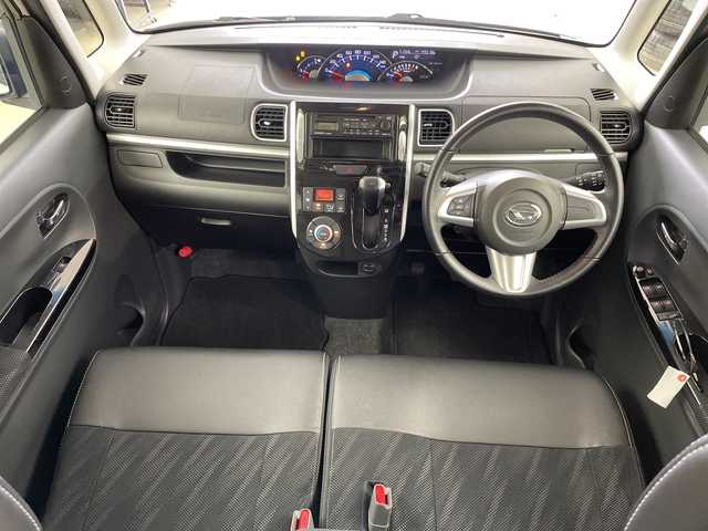 ダイハツ タント カスタム RS トップED SA 道央・札幌 2015(平27)年 5万km パールホワイトⅢ 4WD/スマートアシスト/社外オーディオ/両側パワースライドドア/LEDオートライト/フォグランプ/合皮ハーフレザーシート/社外15インチアルミホイール/アイドリングストップ/スマートキー