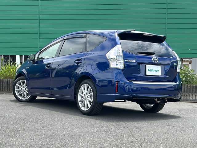 トヨタ プリウス α S ツーリングセレクション 茨城県 2012(平24)年 17.4万km ダークブルーマイカ コーナーセンサー前後/LEDヘッドライト/Bluetooth/バックカメラ/ETC/フルセグTV/純正HDDナビ/パーキングアシスト/アイドリングストップ/スマートキー/クルーズコントロール/ガラスルーフ/17インチ純正アルミホイール