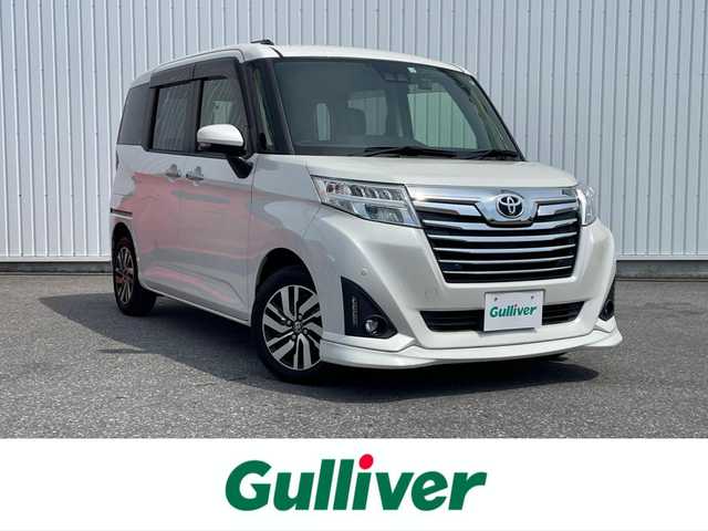 トヨタ ルーミー カスタムG 滋賀県 2020(令2)年 3.2万km パールホワイトⅢ 純正ナビ/・Bluetooth/ワンセグ/・CD/DVD/バックカメラ/ステアリングリモコン/ETC/前後ドライブレコーダー/クルーズコントロール/両側パワースライドドア/オートリトラミラー/シートリフター/LEDヘッドライト/オートハイビーム/フォグライト/スマートキー