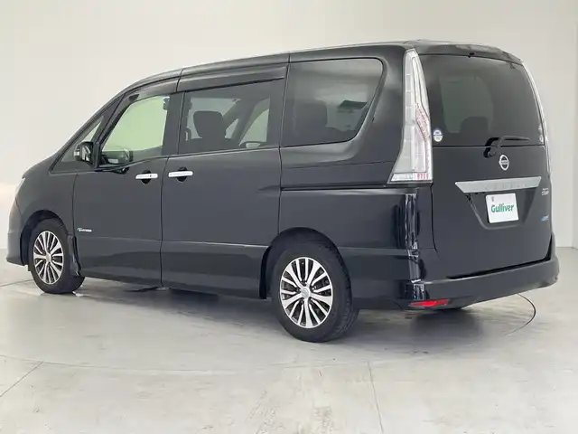 日産 セレナ ハイウェイスター Sハイブリッド 大阪府 2014(平26)年 5.3万km ダイヤモンドブラック 純正ナビ/・Bluetooth/・CD/DVD/・フルセグテレビ/・SD音楽録音/バックカメラ/純正フリップダウンモニター/クルーズコントロール/両側パワースライドドア/衝突軽減ブレーキ/レーンキープアシスト/前後ドライブレコーダー/ＥＴＣ/スマートキー