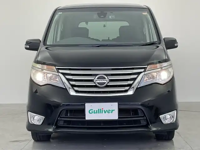 日産 セレナ ハイウェイスター Sハイブリッド 大阪府 2014(平26)年 5.3万km ダイヤモンドブラック 純正ナビ/・Bluetooth/・CD/DVD/・フルセグテレビ/・SD音楽録音/バックカメラ/純正フリップダウンモニター/クルーズコントロール/両側パワースライドドア/衝突軽減ブレーキ/レーンキープアシスト/前後ドライブレコーダー/ＥＴＣ/スマートキー