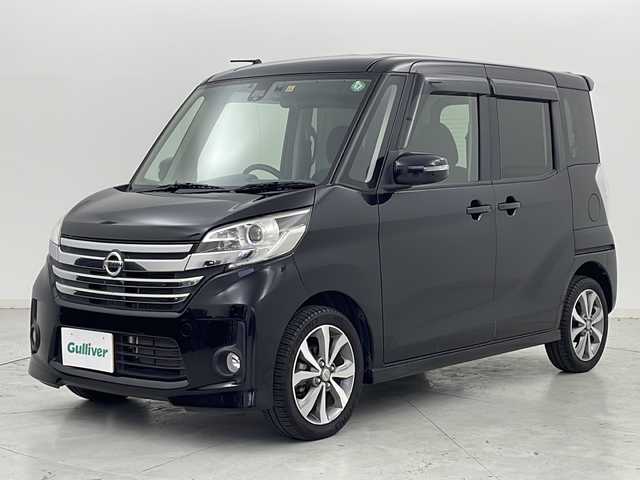 日産 デイズ ルークス ハイウェイスターターボ 宮城県 2016(平28)年 3.1万km ブラック ワンオーナー/アラウンドビューモニター/エマージェンシーブレーキ/両側パワースライドドア/純正SDナビ/・CD.DVD.SD.BT/フルセグTV/アイドリングストップ/横滑り防止装置/HIDヘッドライト/フォグランプ/社外ドライブレコーダー（FR）/ETC/プッシュスタート/スマートキー/ステアリングヒーター/ロールサンシェード/純正15インチアルミホイール/純正フロアマット