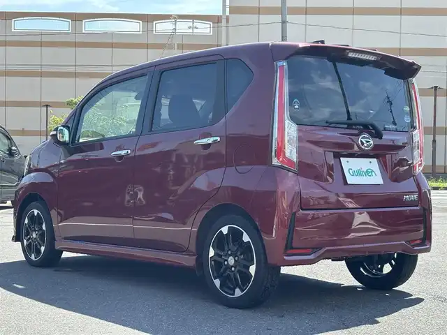 ダイハツ ムーヴ カスタム RS ハイパー SAⅡ 宮城県 2016(平28)年 5.9万km ファイアークォーツレッドM 登録時走行距離58935km/純正SDナビ/フルセグTV・FM・AM・CD・DVD・HDMI・USB・Bluetooth/バックカメラ/ETC/衝突軽減システム/レーンキープアシスト/純正LED/エコアイドル（アイドリングストップ）/フォグランプ/電動格納ミラー/ウインカーミラー/コーナーセンサー/純正アルミホイール/純正フロアマット/シフトロック/後席ISOFIX
