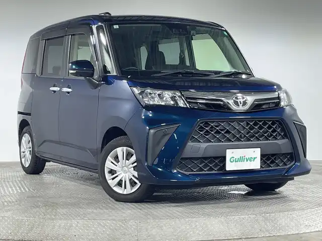 トヨタ ルーミー G 神奈川県 2021(令3)年 1.8万km レーザーブルークリスタルシャイン 純正7型SDナビゲーション/AM　FM　フルセグ　Bluetooth　CD　SD/両側パワースライドドア/全方位モニター/スマートアシスト/先行車発進お知らせ機能/車線逸脱警報/標識認識機能/ふらつき警報機能/前後クリアランスソナー/アイドリングストップ/前後ドライブレコーダー/ビルトインETC/ステアリングスイッチ/純正フロアマット/スマートキー/LEDヘッドライト/オートライト/オートハイビーム