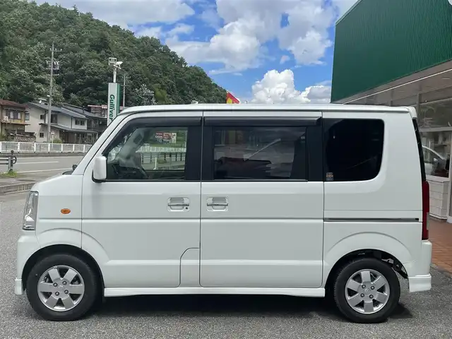 スズキ エブリィ ワゴン PZターボ 岐阜県 2008(平20)年 3.4万km パールホワイト リモコンキー/AM/FM/CD/AUX/４WD/ターボ/シートヒーター/片側パワースライドドア/フルフラットシート/サマータイヤ付き/スペア板キー2本/盗難防止装置