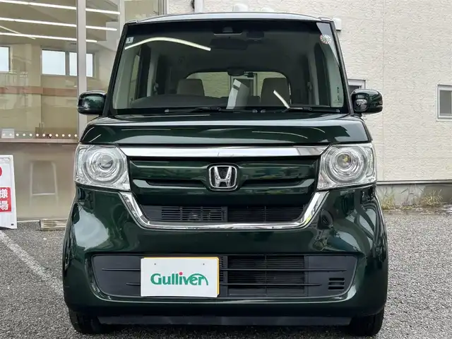 ホンダ Ｎ ＢＯＸ G L ホンダセンシング 兵庫県 2018(平30)年 2.1万km ブリティッシュグリーンP 純正ディーラーSDナビ/　Bluetooth/CD/iPod/AM/FM/バックカメラ/純正ビルトインETC/ベンチシート/片側パワースライドドア/アイドリングストップ/アダプティブクルーズコントロール/アンチロック・ブレーキ・システム/レーンキープアシスト/横滑り防止装置/盗難防止装置/衝突被害軽減システム/パワーステアリング/パワーウィンドウ/スマートキー/純正フロアマット/エアバッグ（W）/保証書/取扱説明書