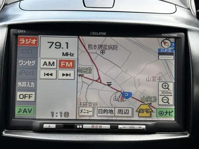 マツダ デミオ 13C 熊本県 2010(平22)年 3.1万km Ｌグリーン 社外ナビ（AVN119MM）/【ワンセグTV/CD/AM/FM】/オートライト/ドアバイザー/フロアマット/保証書/取扱説明書
