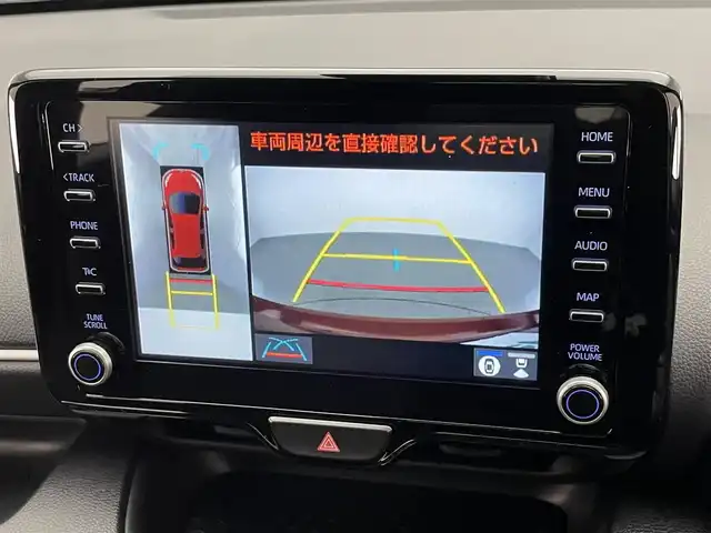 トヨタ ヤリス ハイブリッド Z 愛知県 2023(令5)年 1.6万km センシュアルレッドマイカ 純正８型ＤＡナビＴＶ　全方位カメラ　禁煙　シートヒーター　セーフティセンス　衝突軽減　車線逸脱　追従クルコン　ＬＥＤオートライト　コーナーセンサー　ステアリングヒーター　フォグランプ　純正フロアマット