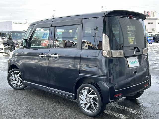 スズキ スペーシア 秋田県 2015(平27)年 8.7万km ブルーイッシュブラックパール3 社外SDナビ/社外CD、DVD、BT、TV/両側パワースライドア/バックカメラ/純正15インチAW/スペアキー/４WD