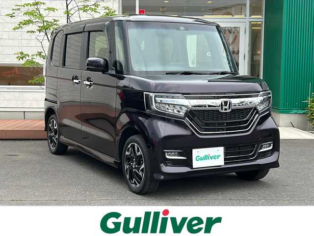 ホンダ Ｎ ＢＯＸ カスタム G EX ターボ ホンダセンシング 青森県 2019(平31)年 2万km プレミアムベルベットパープル・パール 4WD・ターボ/純正メモリナビ・フルセグTV/CD・DVD・Bluetooth・SD/バックカメラ/両側パワースライドドア/合皮コンビシート/前席シートヒーター/ホンダセンシング/衝突軽減ブレーキ/追従クルーズコントロール/レーンキープアシスト/オートハイビーム/パドルシフト/ビルトインETC/LEDヘッドライト/LEDフォグランプ/純正15インチアルミ/純正フロアマット
