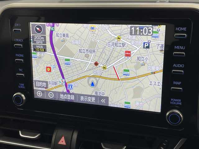 トヨタ Ｃ－ＨＲ G 愛媛県 2020(令2)年 7.9万km ブラックマイカ 純正8型ディスプレイナビ　地デジTV　ミラキャスト対応　全方位カメラ　モデリスタエアロ　ＥＴＣ　ドラレコ　ハーフレザー　ＬＥＤヘッドライト　フォグランプ　オートハイビーム　ＢＳＭ　衝突軽減　電子パーキング　ＵＳＢポート　追従クルコン　車線逸脱　コーナーセンサー　禁煙車