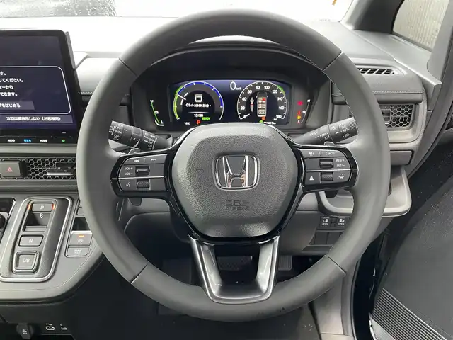 ホンダ ステップワゴン スパーダ eHEV 滋賀県 2025(令7)年 0.1万km未満 クリスタルブラックパール 禁煙車/純正11.4インチナビ/(DVD/SD/Bluetooth/フルセグ/AppleCarPlay/AndroidAuto)/前席シートヒーター/ブラインドスポットモニター/レーダークルーズコントロール/オートライト/オートハイビーム/ハーフレザーシート/LEDライト/バックカメラ/前後コーナーセンサー/電動リアゲート/両側パワースライドドア/ブレーキホールド/レーンキープアシスト/横滑り防止装置/プリクラッシュ/電子パーキング/スマートキー×2/プッシュスタート
