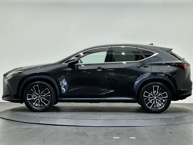 レクサス ＮＸ 350h バージョンL 愛媛県 2022(令4)年 5.7万km グラファイトブラックガラスフレーク ワンオーナー/純正メモリナビ/(AM/FM/Bluetooth/フルセグテレビ)/全方位/バックカメラ/レーダークルーズコントロール/サンルーフ/パワーバックドア/全席シートヒーター/ステアリングヒーター/マークレビンソンサウンド/ヘッドアップディスプレイ/全周囲ドライブレコーダー/デジタルインナーミラー/ワイヤレス充電/パドルシフト/ビルトインETC2.0/EVモード/ウィンカーミラー/プッシュスタート