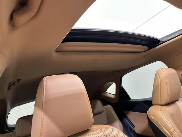 レクサス ＮＸ 350h バージョンL 愛媛県 2022(令4)年 5.7万km グラファイトブラックガラスフレーク ワンオーナー/純正メモリナビ/(AM/FM/Bluetooth/フルセグテレビ)/全方位/バックカメラ/レーダークルーズコントロール/サンルーフ/パワーバックドア/全席シートヒーター/ステアリングヒーター/マークレビンソンサウンド/ヘッドアップディスプレイ/全周囲ドライブレコーダー/デジタルインナーミラー/ワイヤレス充電/パドルシフト/ビルトインETC2.0/EVモード/ウィンカーミラー/プッシュスタート