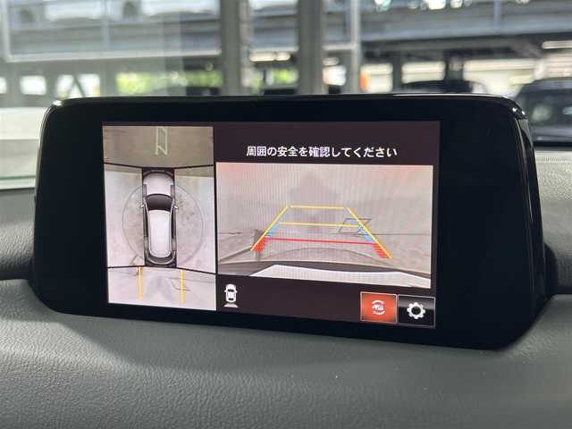 マツダ ＣＸ－８ XD Lパッケージ 大阪府 2018(平30)年 3.8万km ジェットブラックマイカ 純正ナビ(フルセグ/DVD再生/Bluetooth) 360カメラ ETC 革シート パワーシート/ヒーター 電動リアゲート 衝突軽減 レーダークルコン BSM クリアランスソナー ルーフレール