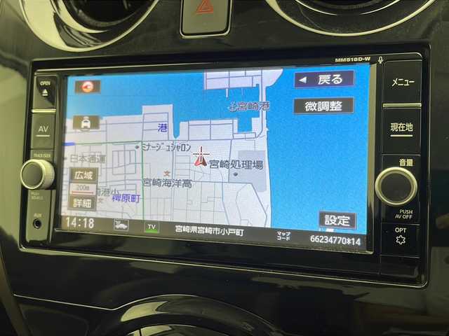 日産 ノート e－パワー メダリスト 宮崎県 2018(平30)年 3.2万km ガーネットレッド 〇純正７インチナビ【MM518D-W】/〇CD/DVD/BT/USB/フルセグTV/〇360度カメラ/〇ACC/〇デジタルインナーミラー/〇前後ドラレコ/〇純正フロアマット/〇純正15インチAW/〇ETC/〇ハーフレザーシート/〇LEDヘッドライト/〇前後コーナーセンサー/〇オートライト/〇スマートキー/〇プッシュスタート/〇ステアリングスイッチ/〇保証書・取説/〇電格ミラー