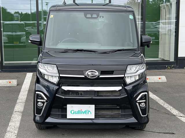 ダイハツ タント カスタム RS セレクション 道東・釧路十勝 2020(令2)年 6.4万km パールブラック ・４WD/・社外SDメモリナビ/（AM・FM・CD・DVD・BT・フルセグ）/・バックカメラ/・両側パワースライドドア/・レーダークルーズコントロール/・アイドリングストップ/・スマートキー/・プッシュスタート/・ドアバイザー/・純正フロアマット/・電動格納ミラー/・前席シートヒーター/・純正ETC/・純正エンジンスターター/・純正アルミホイール/・オートライト/・オートマチックハイビーム/・社外前後ドライブレコーダー