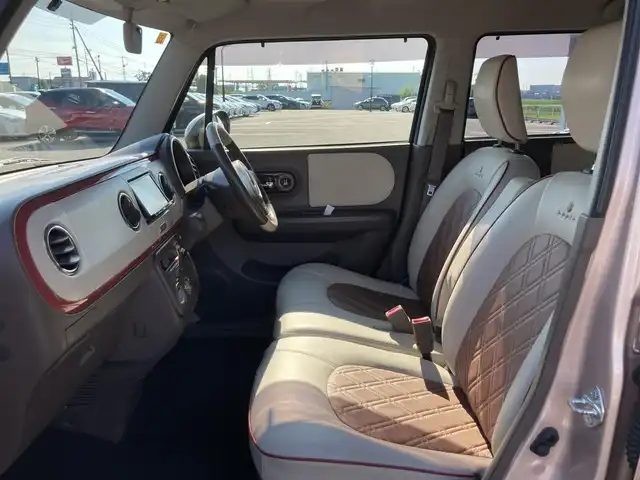 スズキ ラパン ショコラ G 鳥取県 2014(平26)年 7万km シャンパンピンクPM 社外ナビ/ワンセグ/CD/ETC/ショコラ専用レザーシート/ショコラ専用革巻きハンドル/キセノンヘットライト/純正14インチホワイトアルミ/プッシュエンジンスタート/アイドリングストップ/電動格納ミラー/スマートキー/フロアマット/ドアバイザー